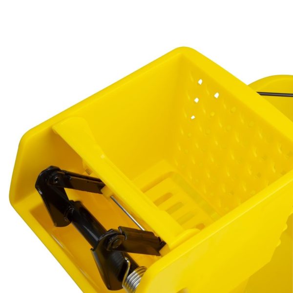 Jantex 30ltr Mop Bucket with Foot Pedal release – Yellow