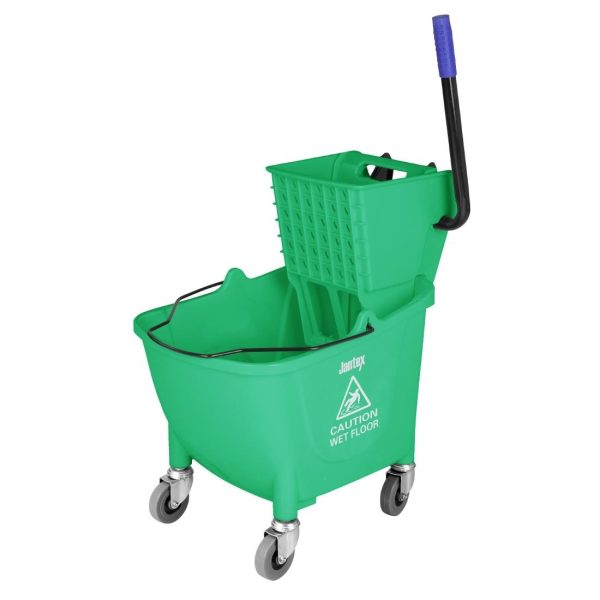 Jantex 30ltr Mop Bucket with Foot Pedal release – Green