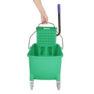 Jantex 30ltr Mop Bucket with Foot Pedal release – Green