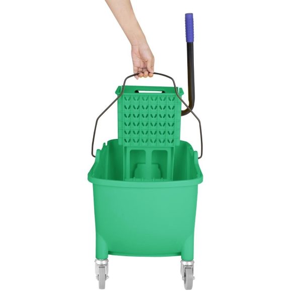 Jantex 30ltr Mop Bucket with Foot Pedal release – Green