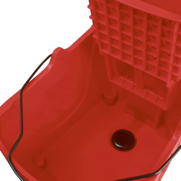 Jantex 30ltr Mop Bucket with Foot Pedal release – Red