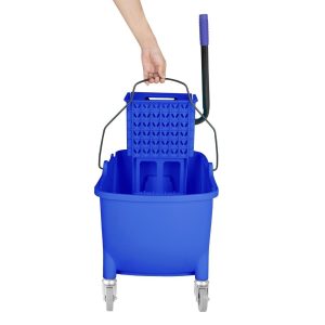 Jantex 30ltr Mop Bucket with Foot Pedal release – Blue