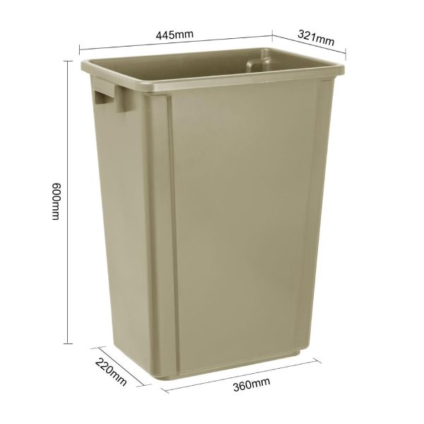 Jantex Slim Bin 60Ltr Beige