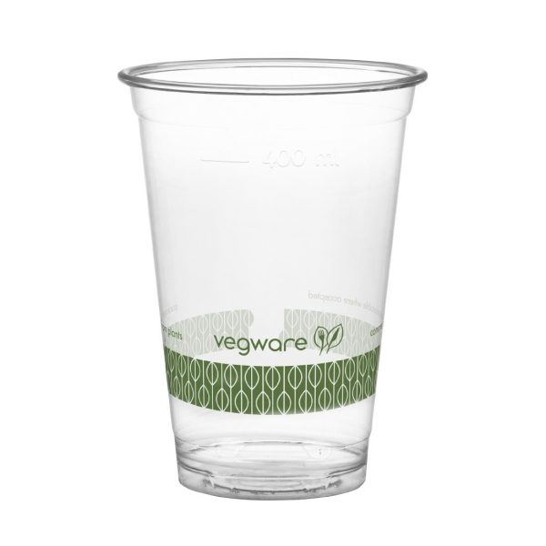 Vegware Compostable PLA Cold Cup 96-Series 16oz (Pack of 1000)