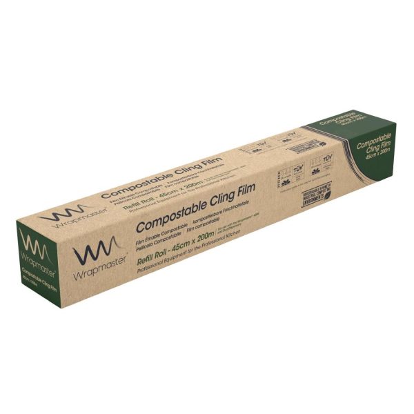 Wrapmaster Compostable Cling Film Refill for Wrapmaster 4500 450mm x 200m