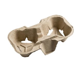 Moulded Pulp Fibre Two Cup Carrier (Pack of 360)