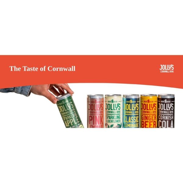 Jolly’s Cornish Classic Lemonade Cans 250ml (Pack of 24)