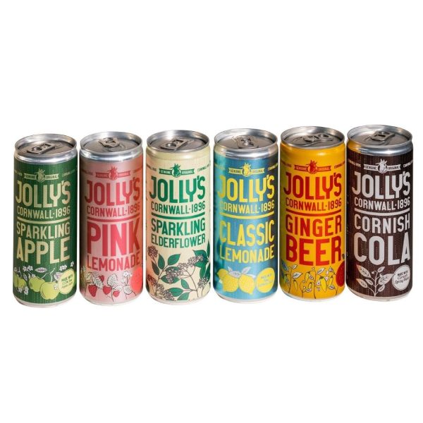 Jolly’s Cornish Classic Lemonade Cans 250ml (Pack of 24)