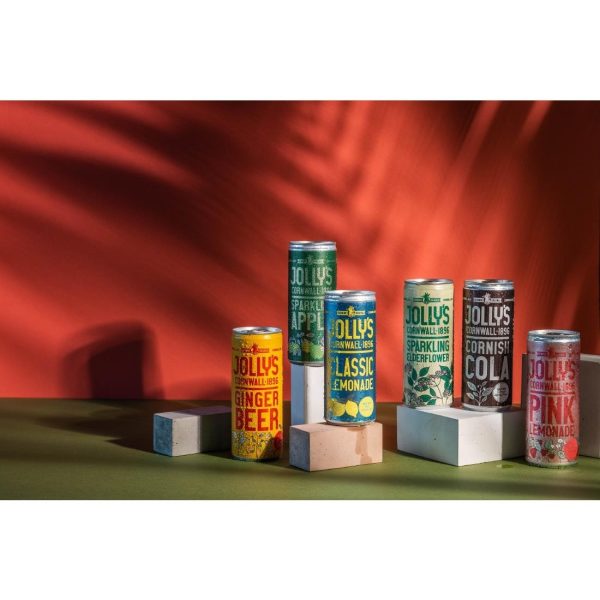 Jolly’s Cornish Classic Lemonade Cans 250ml (Pack of 24)