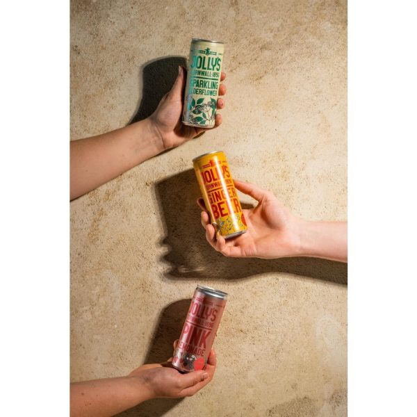 Jolly’s Cornish Pink Lemonade Cans 250ml (Pack of 24)