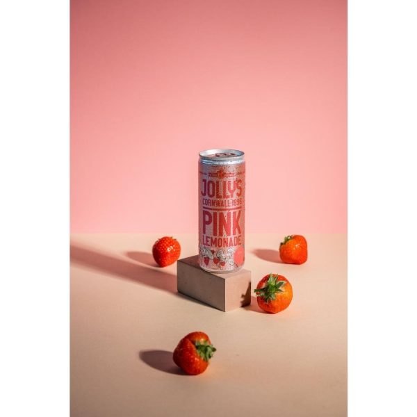 Jolly’s Cornish Pink Lemonade Cans 250ml (Pack of 24)