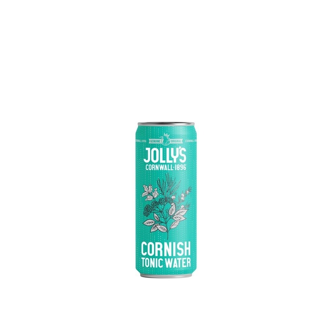 Jolly’s Cornish Tonic Water Cans 200ml (Pack of 24)