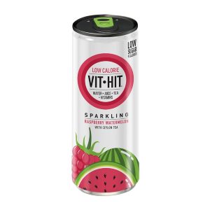 VITHIT Sparkling Raspberry & Watermelon Vitamin Water 330ml (Pack of 12)