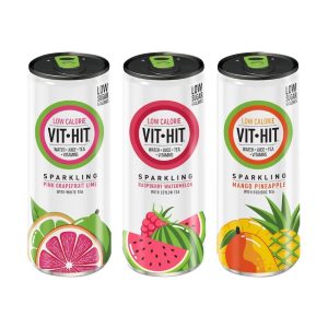 VITHIT Sparkling Mango & Pineapple Vitamin Water 330ml (Pack of 12)