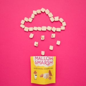 Mallow & Marsh Salted Caramel Marshmallow Pouches 100g (Pack of 6)