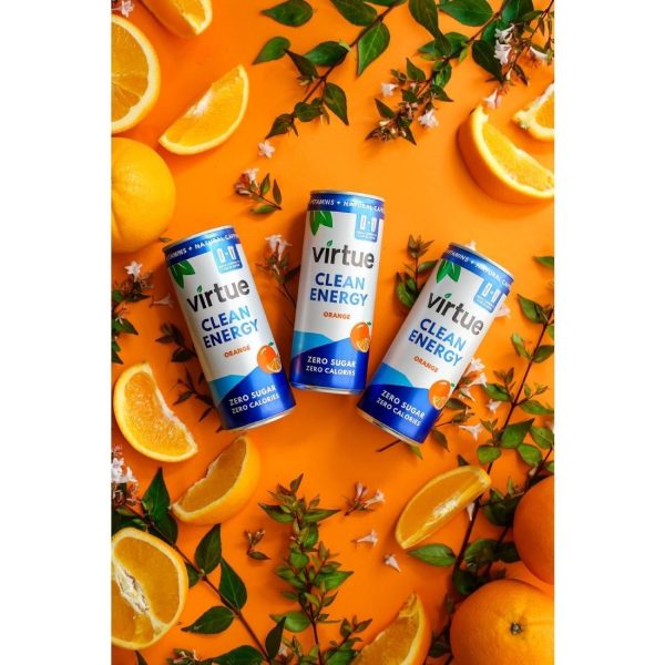 Virtue Clean Energy Orange Drink 250ml (Pack of 12)