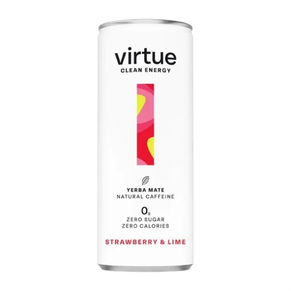Virtue Yerba Mate – Strawberry & Lime 250ml (Pack of 12)