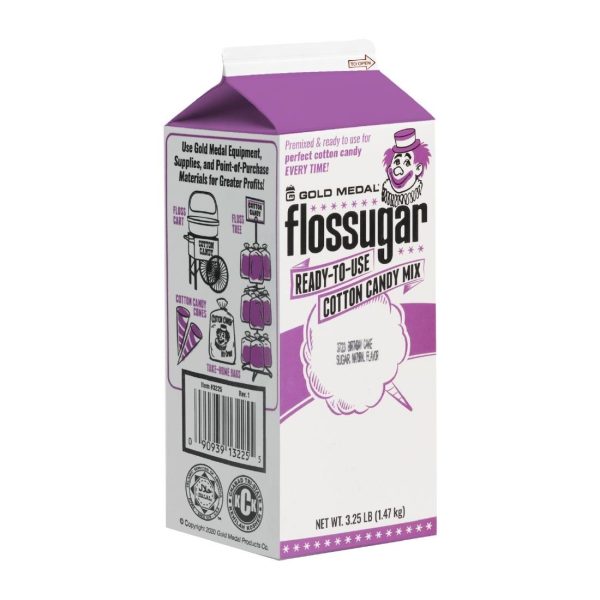Flossugar Birthday Cake Ready to Use Cotton Candy Mix 1.47kg