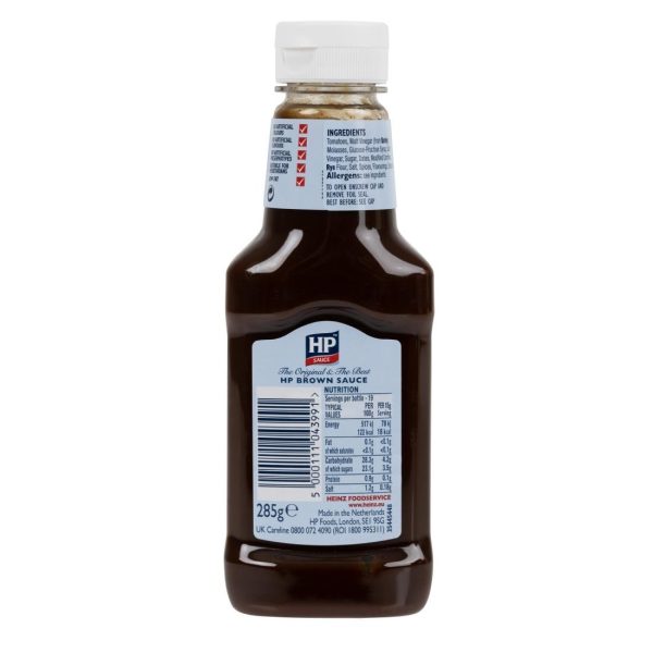 HP Table Top HP Brown Sauce 285g (Pack of 8)
