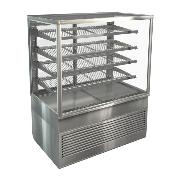 Cossiga Tower TTG Glass Front Tall Refrigerated Freestanding Serve Over w/Stainless Hinged Rear Door 1200mm