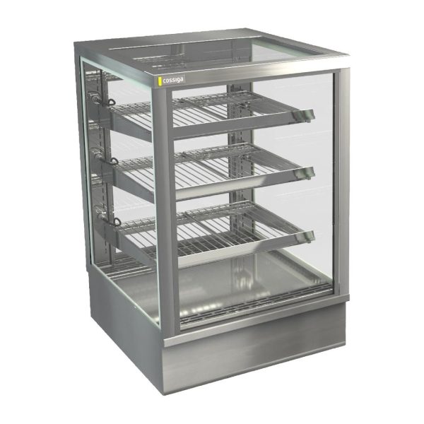 Cossiga Tower STG Heated Drop-in Display w/Solid Front Glass & Rear Sliding Doors 600mm