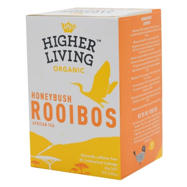 Higher Living Rooibos Honeybush Organic Teabags (Pack of 80)