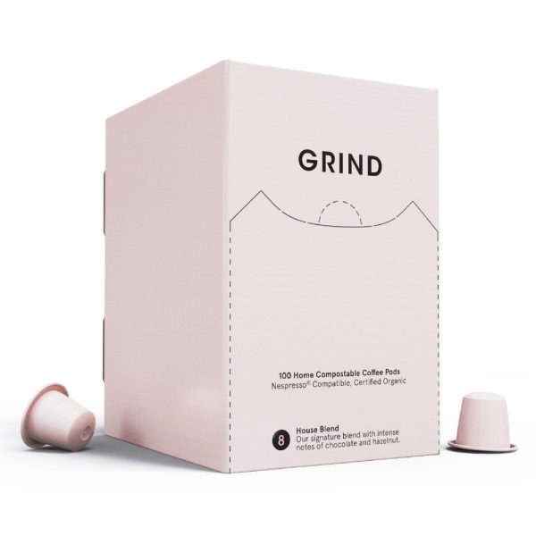 Grind Compostable Coffee Pods House Blend (Pack of 100)