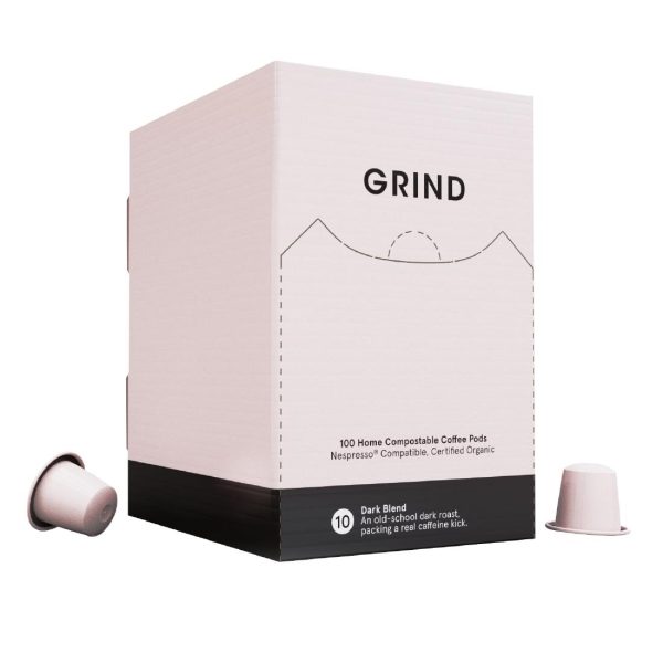 Grind Compostable Coffee Pods Dark Blend (Pack of 100)