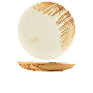 Terra Porcelain Roko Sand Coupe Bowl 28cm