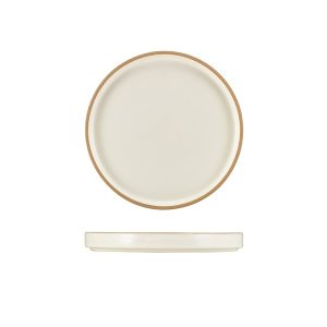 GenWare Kava White Stoneware Presentation Plate 18cm