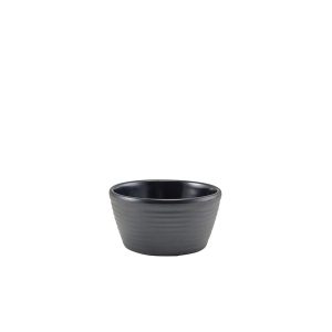 GenWare Melamine Matt Black Ripple Ramekin 68ml/2.4oz