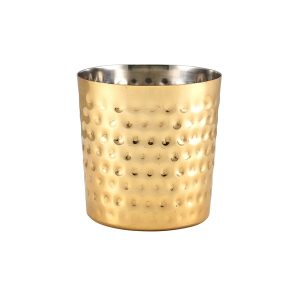 GenWare Gold Plated Hammered Serving Cup 8.5 x 8.5cm