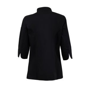 Whites Ladies Fitted Chef Jacket Black Size L