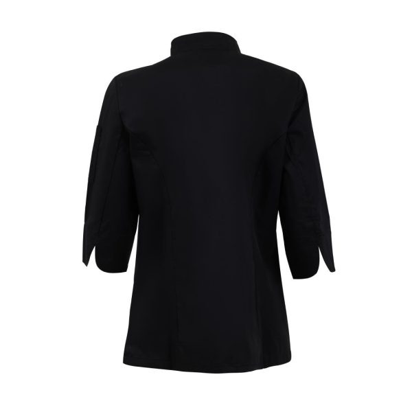 Whites Ladies Fitted Chef Jacket Black Size L
