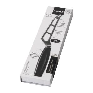 Boska Semi-Hard Cheese Knife Black Handle 210mm