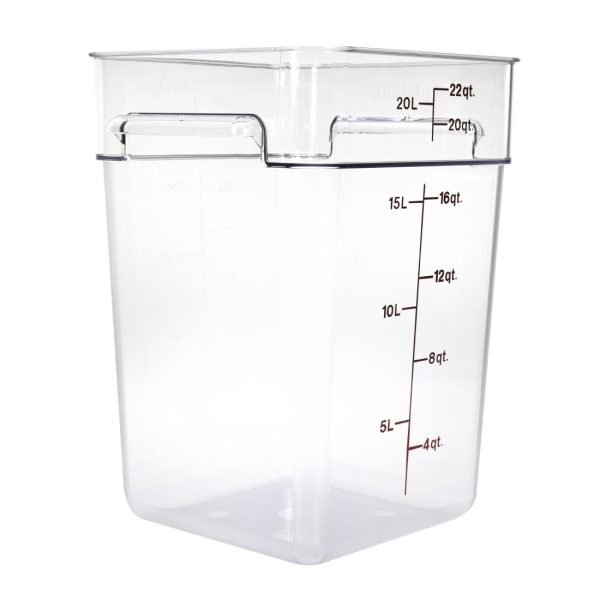 Cambro Square Polycarbonate Food Storage Container 20.8 Ltr
