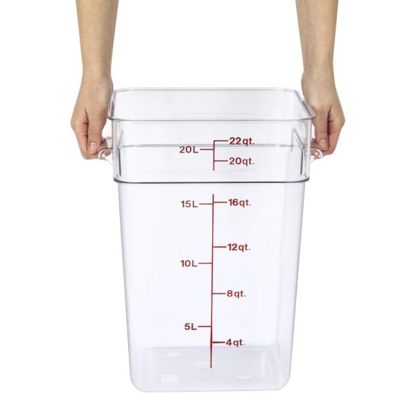 Cambro Square Polycarbonate Food Storage Container 20.8 Ltr