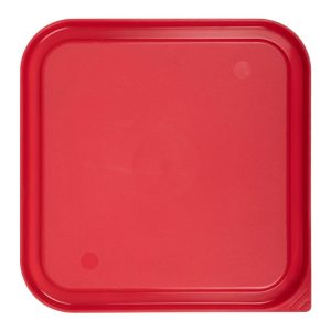 Cambro Camsquare Food Storage Container Lid Red