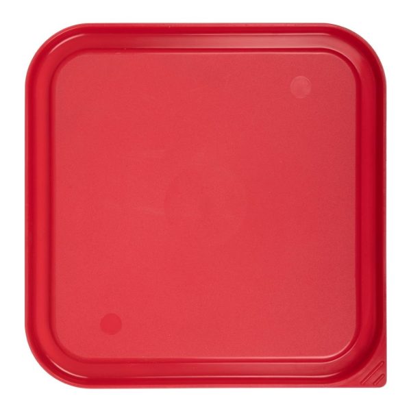 Cambro Camsquare Food Storage Container Lid Red