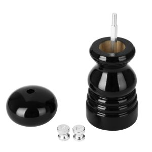 Olympia Salt Or Pepper Grinder Black Hevea Wood 125mm