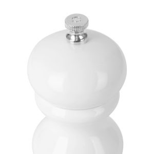 Olympia Salt Or Pepper Grinder White Hevea Wood 125mm