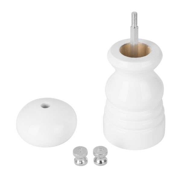 Olympia Salt Or Pepper Grinder White Hevea Wood 125mm