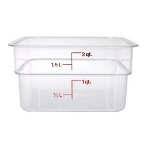 Cambro Square Polycarbonate Food Storage Container 1.9 Ltr