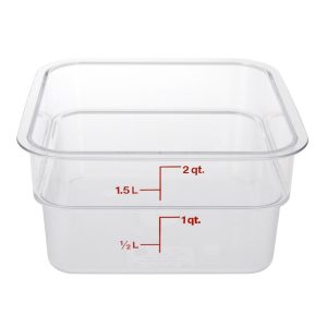 Cambro Square Polycarbonate Food Storage Container 1.9 Ltr