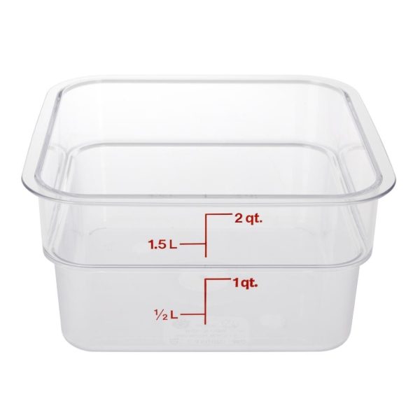 Cambro Square Polycarbonate Food Storage Container 1.9 Ltr