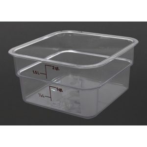 Cambro Square Polycarbonate Food Storage Container 1.9 Ltr