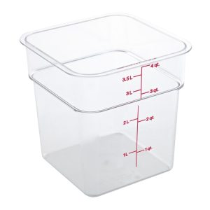 Cambro Square Polycarbonate Food Storage Container 3.8 Ltr