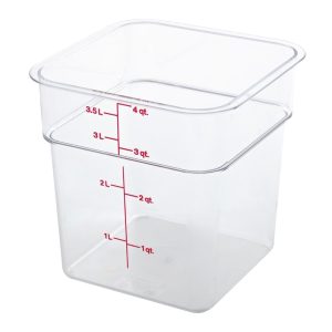 Cambro Square Polycarbonate Food Storage Container 3.8 Ltr