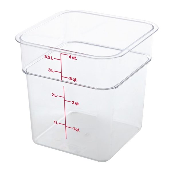 Cambro Square Polycarbonate Food Storage Container 3.8 Ltr