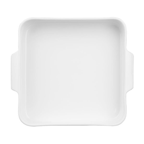Olympia Whiteware Square Eared Roaster 260x225x50mm (Pack of 2)